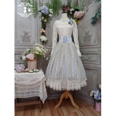 Miss Point Sally's Garden 2.0 High Waist Corset Skirt(Reservation/Full Payment Without Shipping)